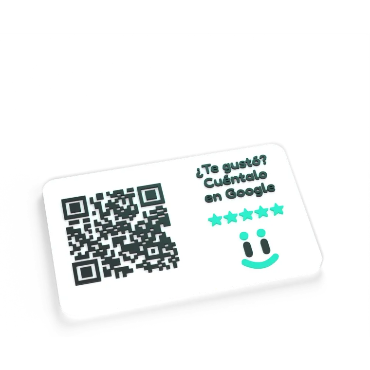 Placa Opinio Tarjeta para la cuenta: QR + NFC, suelta