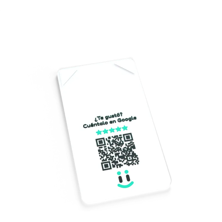 Placa Opinio Porta-cuenta: QR + NFC, sujeta el ticket